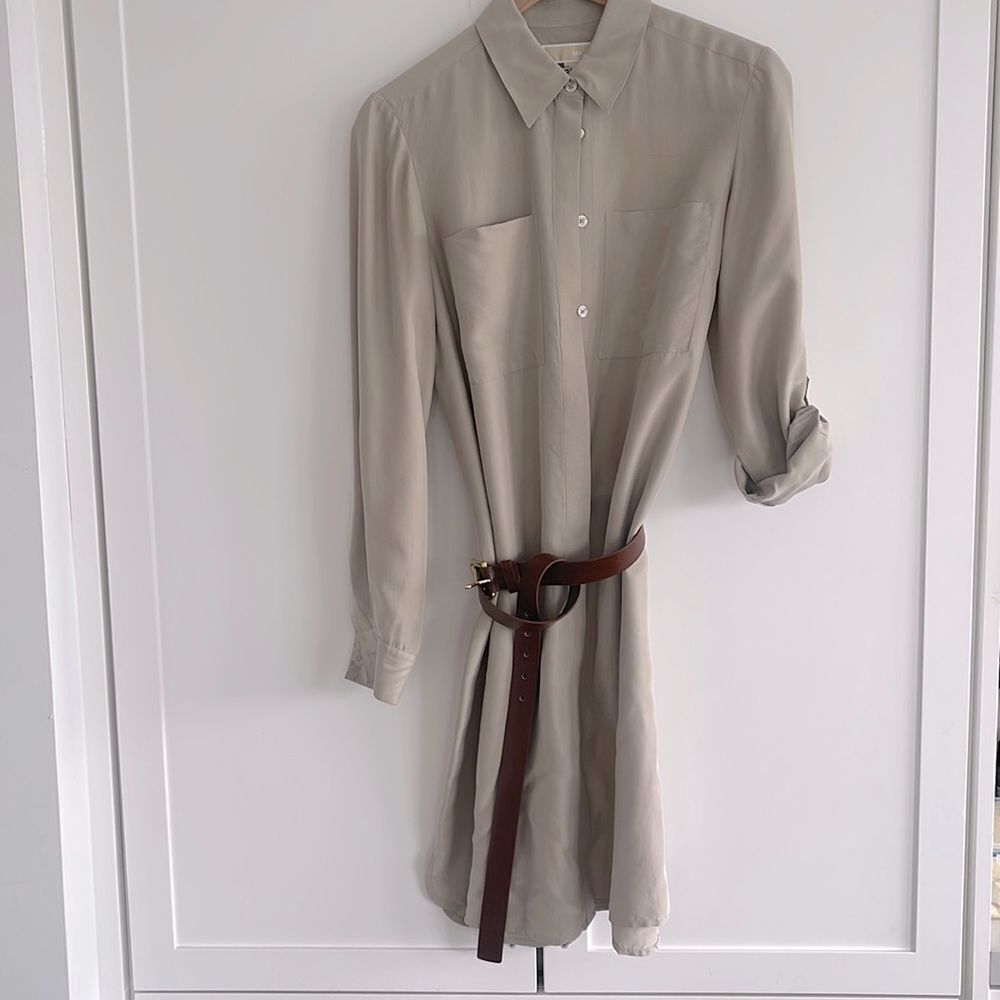 MK silk shirt dress - size small